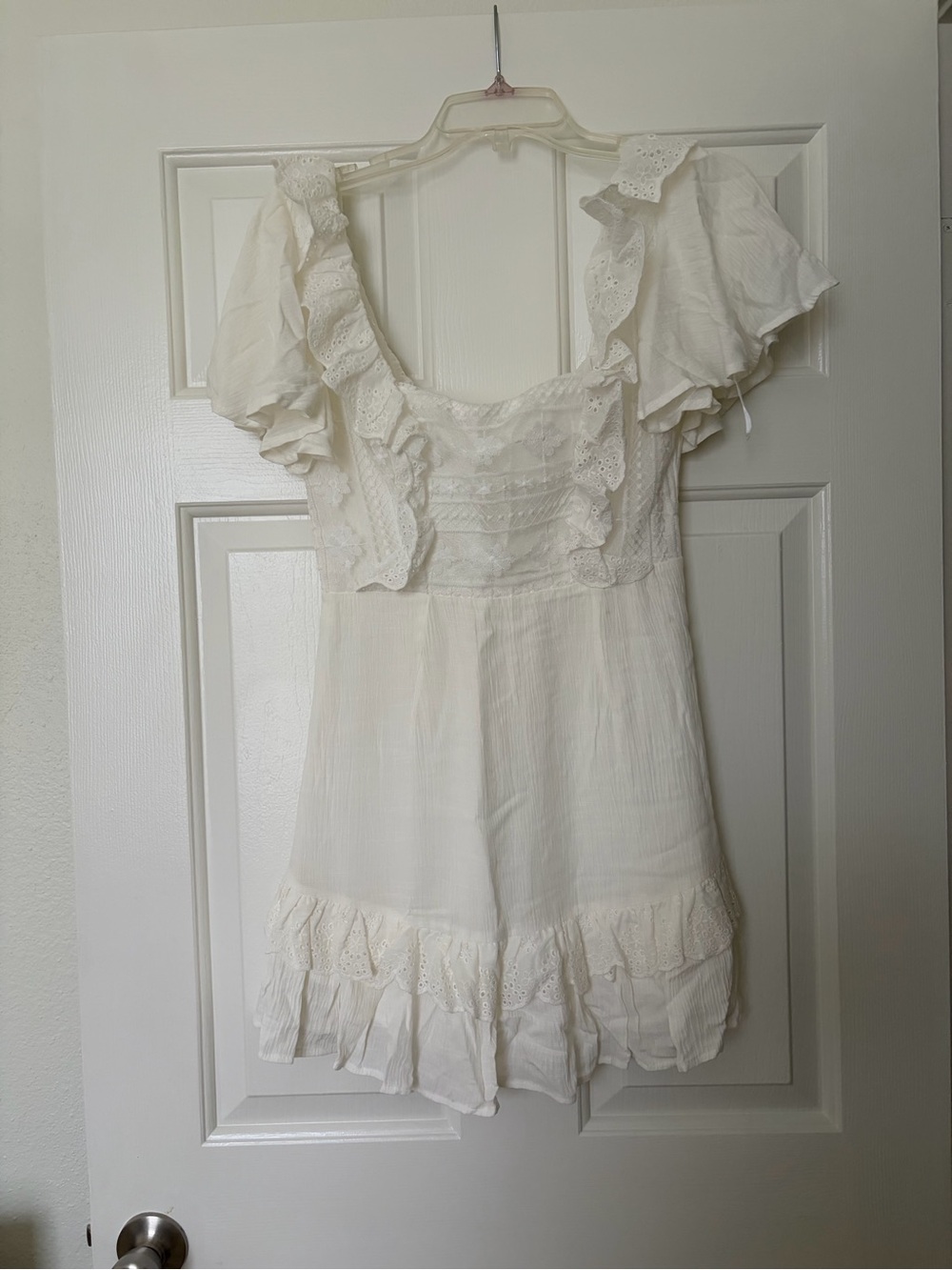 Mika and Gala white dress